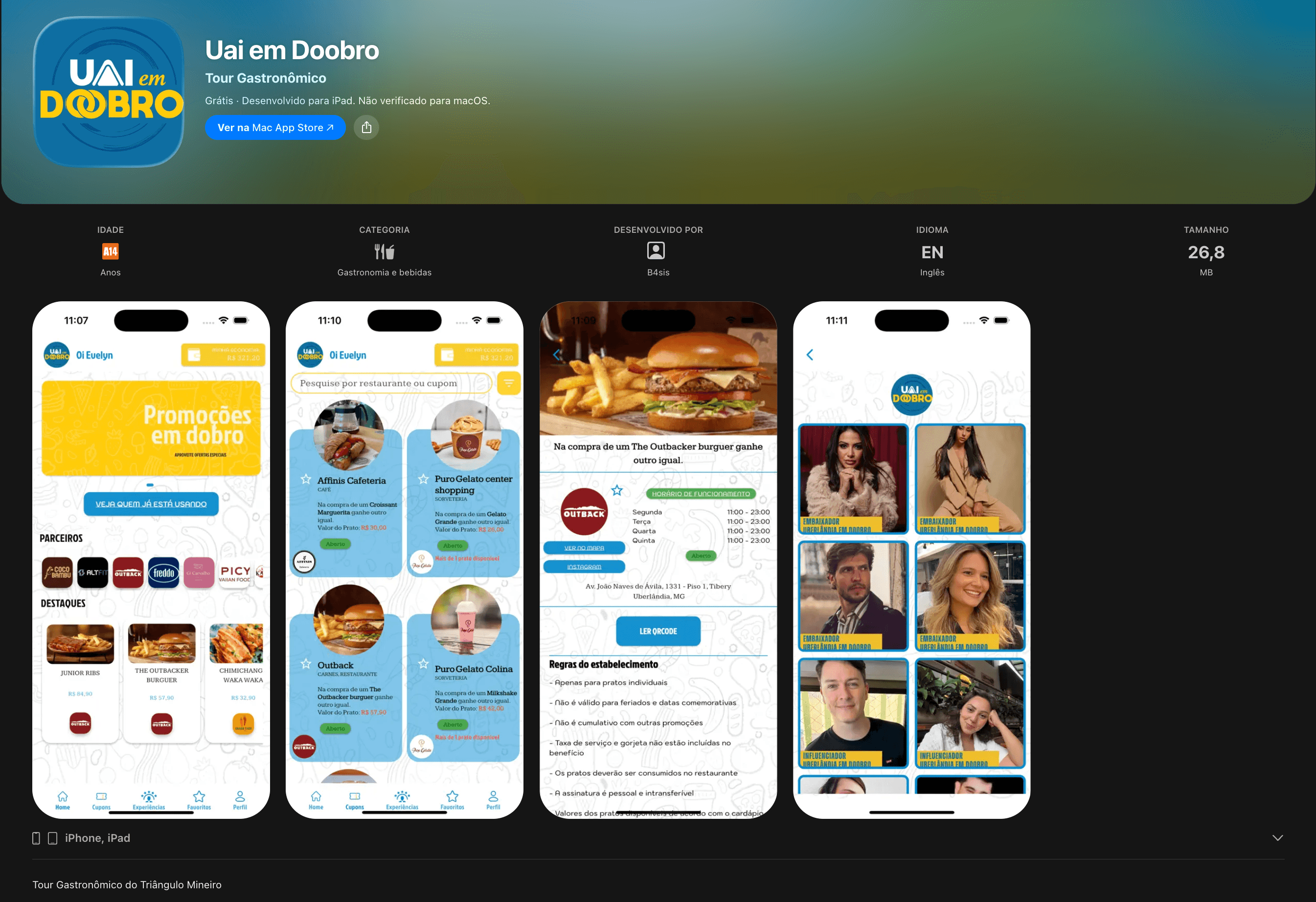 Uai em Doobro — Aplicativo móvel